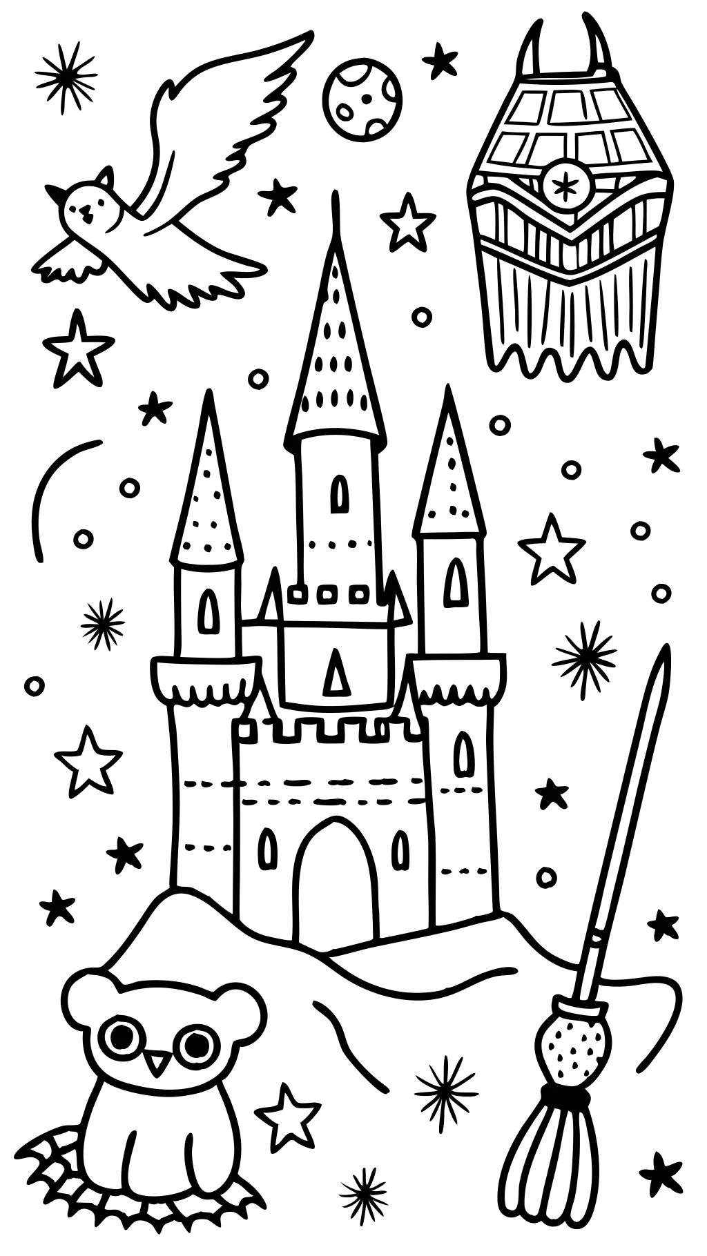 harry potter coloring page